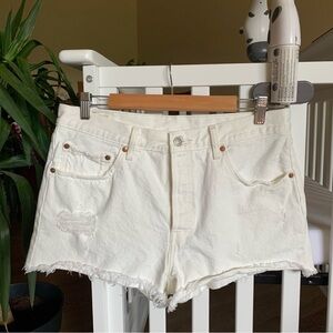 Levi’s 501 Jean Shorts White Women’s 31